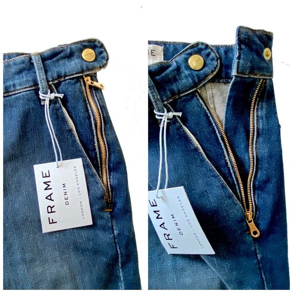 NWT Frame Denim Flounce High Rise Jeans, size 26 - Picture 9 of 14
